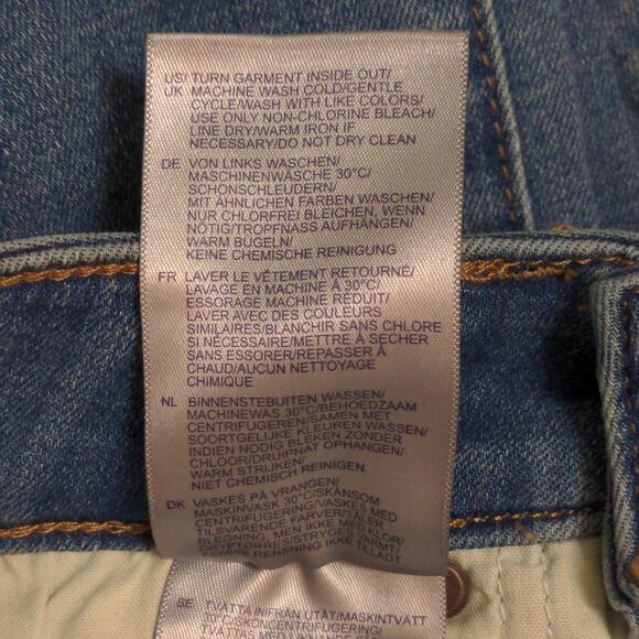 NYDJ Marilyn Straight Leg Jeans Blue Stretch Medium Wash Mid Rise Denim 6 New - Picture 11 of 16